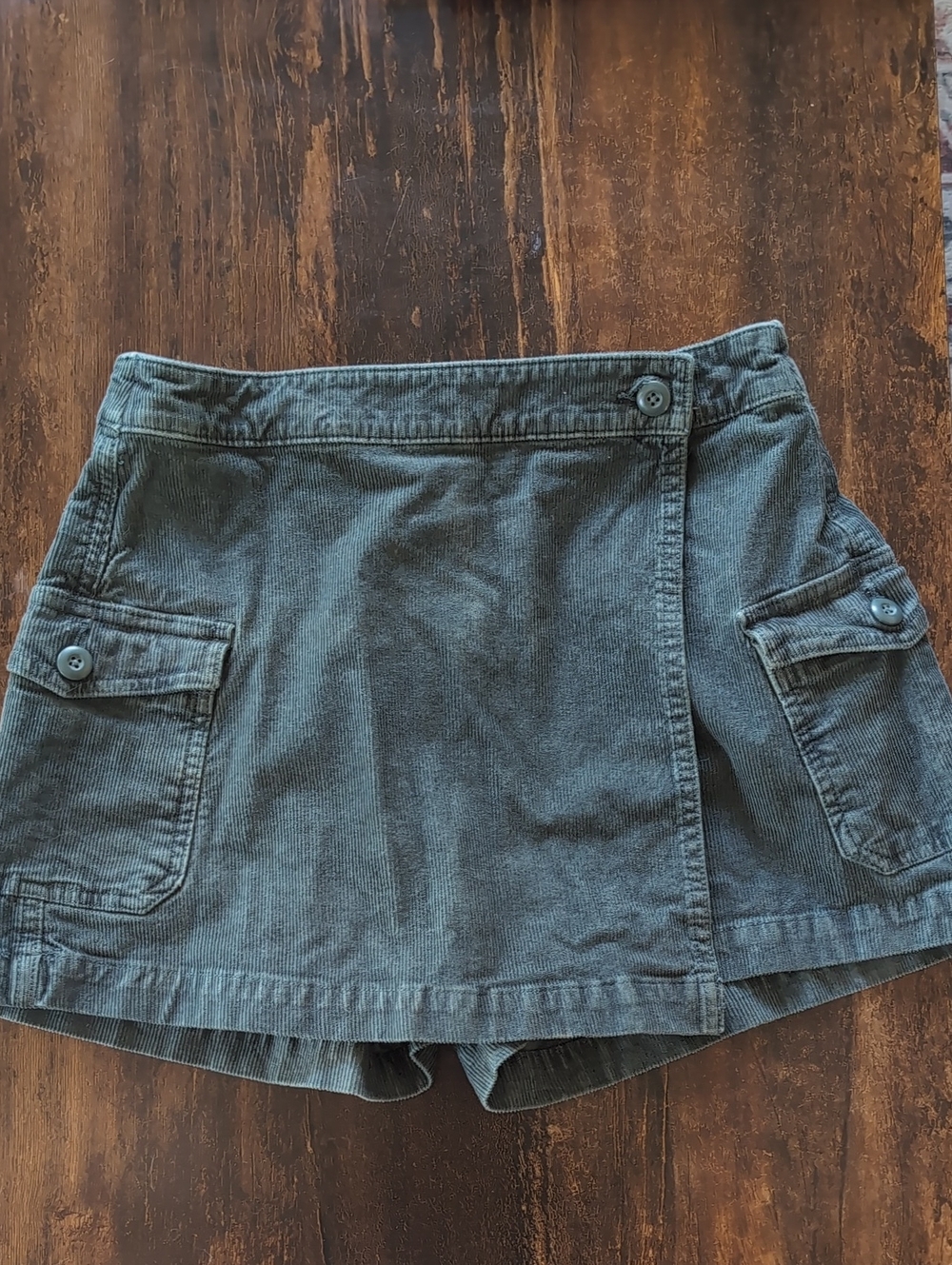 American Eagle Outfitters Corduroy Skort - Slate Blue